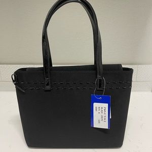 Black Crepe Stuart Weiztman Handbag